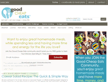 Tablet Screenshot of goodcheapeats.com